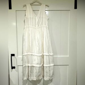 ELLISON White cotton sundress